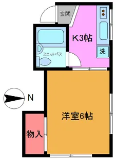 コーポあけぼの【1階】の間取り