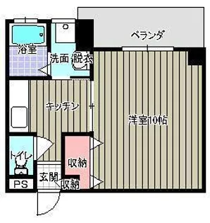 1Kの間取り画像