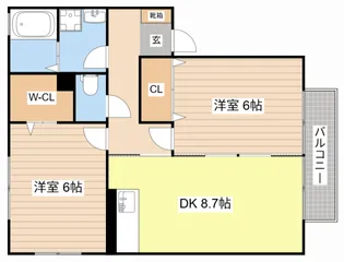 エスペランサ日夏【2階】の間取り