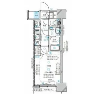 愛知県名古屋市中村区太閤通6【マンション】の間取り