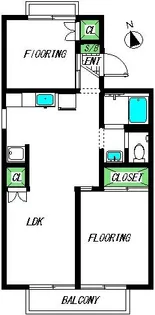 神奈川県小田原市蓮正寺【アパート】の間取り