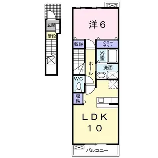 サンリットハウスIII【2階】の間取り