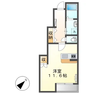 カーサひまわり【1階】の間取り