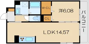LA VILLA五個荘 A棟【2階】の間取り