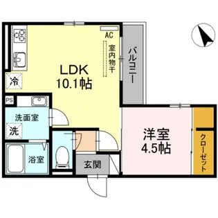 シャルマン吉島【3階】の間取り