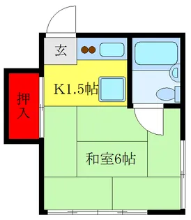 東京都荒川区東日暮里6【アパート】の間取り