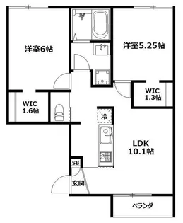monamour.COCO【2階】の間取り