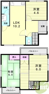 兵庫県神戸市北区鈴蘭台北町6【一戸建】の間取り