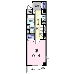 1Kの間取り画像