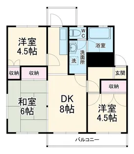浦和東マンション【3階】の間取り
