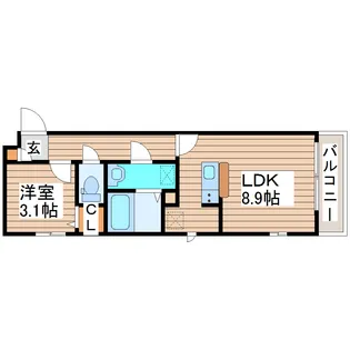 ポリシャス・グランデ【3階】の間取り