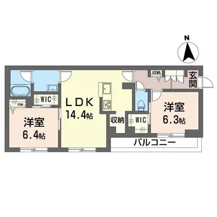 セントリビエ【2階】の間取り