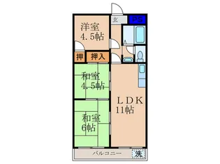 コ-ポ陽光【4階】の間取り