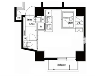 1Rの間取り画像