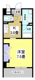 エストメンツ中央【8階】の間取り