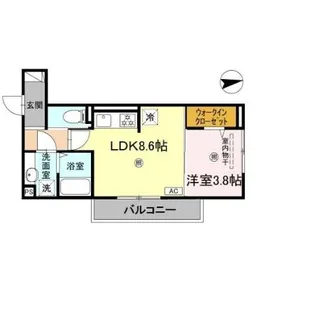 シャトル古市【3階】の間取り