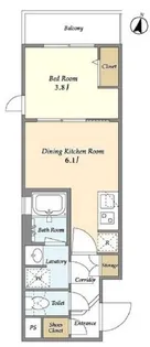 SUNIVAS飯田橋【4階】の間取り