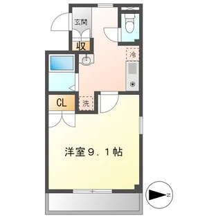 エクセル辻畑【2階】の間取り