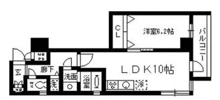 ファインクレスト入谷【4階】の間取り