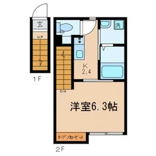 プラージュ王子神谷【2階】の間取り