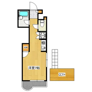 メザニーノイワモト【2階】の間取り
