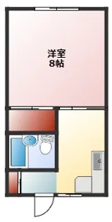 アーバンハイツ【2階】の間取り