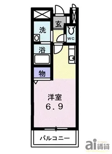 埼玉県川越市大字木野目【アパート】の間取り