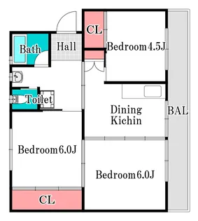 ビレッジハウス上原【3階】の間取り