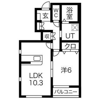 グレンディールC【1階】の間取り