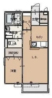 クレール大和【2階】の間取り