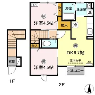 セレーノサンガ【2階】の間取り