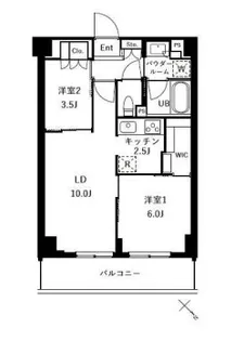 東京都板橋区前野町2【マンション】の間取り