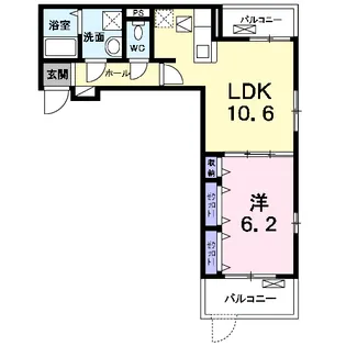 フォレストオハナ C棟【2階】の間取り