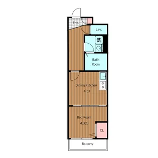 東京都世田谷区上馬2【マンション】の間取り