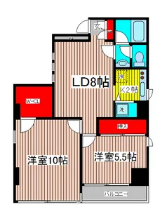クレセント南町【3階】の間取り