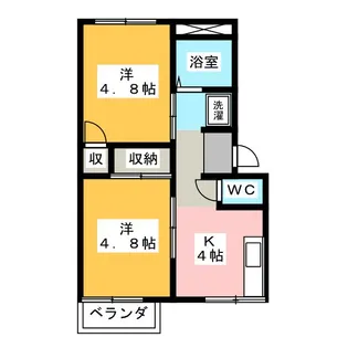 プレジール多度 M1【2階】の間取り