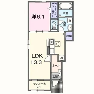 福岡県福岡市南区柏原5【アパート】の間取り