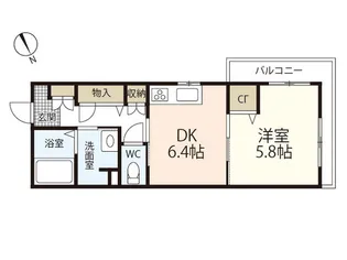 サンセベリア幸【1階】の間取り