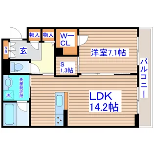 アルカータ三百人町【2階】の間取り