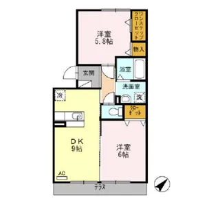 萌樹館【1階】の間取り