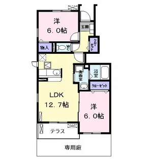 ツールマレーI【1階】の間取り