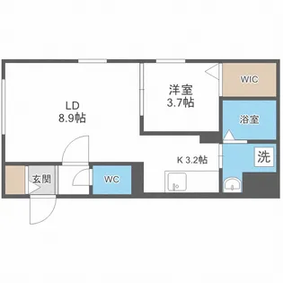 北海道札幌市西区西町北6【マンション】の間取り