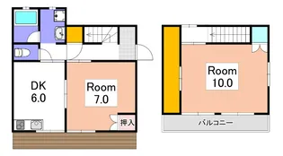 岡山県岡山市中区山崎【一戸建】の間取り