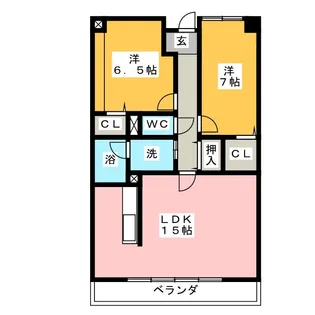 メルキュール開明【4階】の間取り