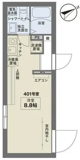 COCOFLAT田端II【4階】の間取り