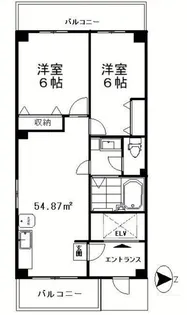 浅井第5ビル【8階】の間取り