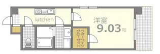 第27友建ビル【9階】の間取り