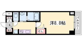 MJC神戸ハーバーウエスト【2階】の間取り