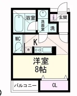 ストゥディオ・ローズマリー【2階】の間取り