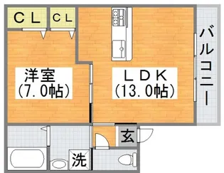 大阪府大阪市平野区喜連5【アパート】の間取り